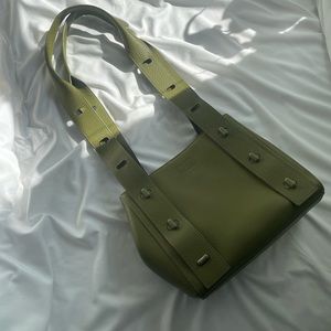 Dagne Dover Tokyo Turnlock Tote- discontinued color GREEN. Barely used.